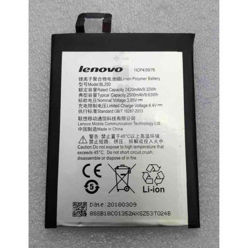 แบตเตอรี่ Lenovo Vibe S1 S1c50 S1a40 Battery BL250 | Shopee Thailand