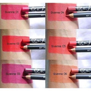 ราคาSivanna Matte Lips (LP02)  ลิปไลเนอร์ ดินสอเขียนขอบปาก แห้งไว ไม่หลุดแน่นอน ครบสี