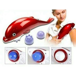 Small dolphin massager เครื่องนวดโลมาตัวเล็ก(ใช้สาย USB หรือใส่ถ่าน) พกพาได้สะดวก