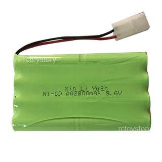 Rctoystory แบตเตอรี่ รถบังคับ Ni-Cd 9.6V 2 สาย 2800 mAh