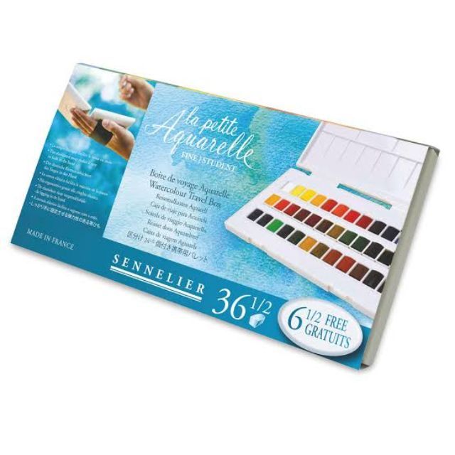 สีน้ำ Sennelier 12, 24,36 สี รุ่น La Petite Aquarelle Watercolor ...