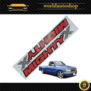 สติ๊กเกอร์ Mighty-X Sticker Toyota Toyota Mighty-X  แดง-เทา จำนวน 2 ชิ้น