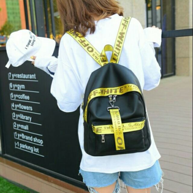 🎒 กระเป๋าเป้สะพายหลัง OFF-WHITE