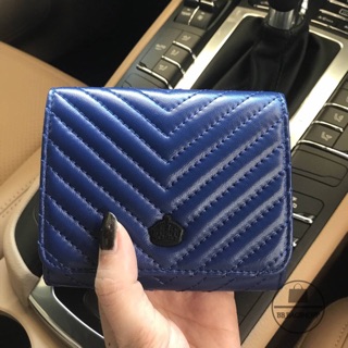 KEEP Chevron wallet bag (สีน้ำเงิน) (Outlet)