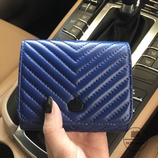 KEEP Chevron wallet bag (สีน้ำเงิน) (Outlet)