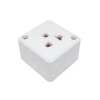 ยกกล่อง 12 ชิ้น ZEBERG เต้ารับ เต้ารับกราวด์เดี่ยวลอย รุ่น ZBG-02 ขนาด 16A 250V
