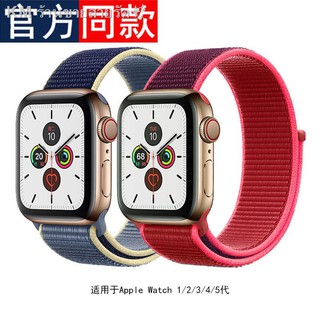 ☊นาฬิกา Apple นาฬิการุ่นที่ 5 ประเภทกีฬาไนลอน iwatch1 / 2/3/4/5 รุ่น 38 42