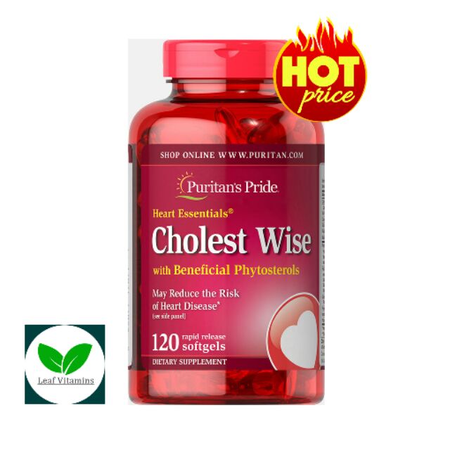 Puritan's Pride Heart Essentials™ Cholest Wise with Plant Sterols / 120 Softgels