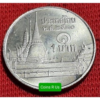 เหรียญ 1 บาท ปี 2530 เก่าเก็บ ไม่ผ่านใช้ สวยน่าสะสม ราคาต่อเหรียญ