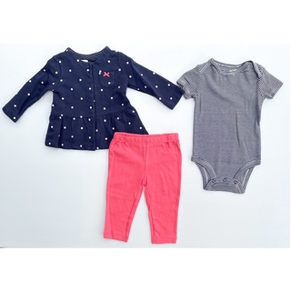 เซ็ท polka dot เสื้อเด็กหญิง ชุดเซ็ทเด็กหญิง เสื้อหนาวเด็กหญิง