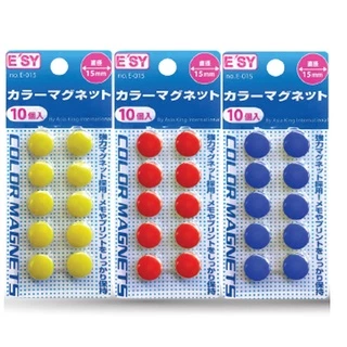 E'sy (อีซี่) เม็ดแม่เหล็ก E-015 ทึบ คละสี