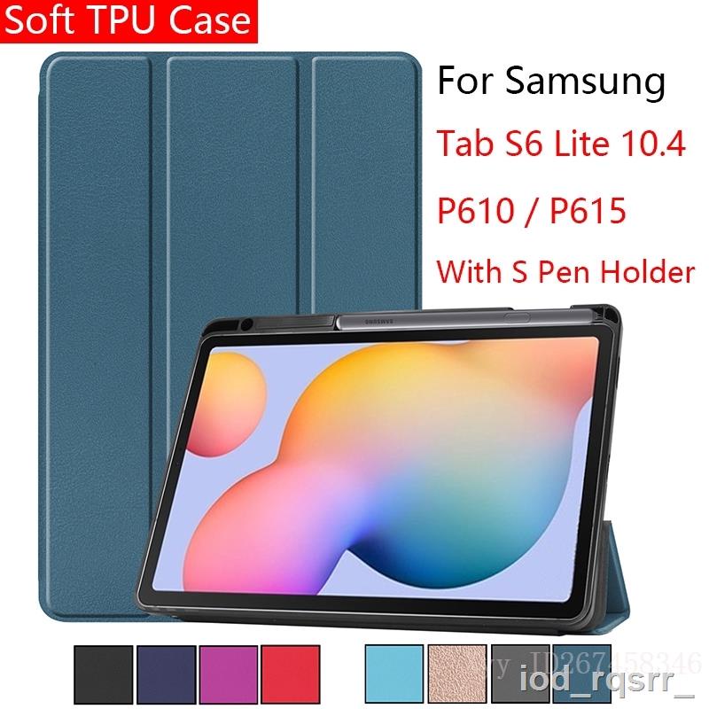 Samsung Galaxy Tab S6 Lite 104 2020 P610 P615 Tpu Soft Case Auto Sleep Wake Flip Stand Smart 3448