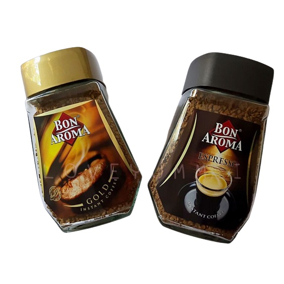 กาแฟสำเร็จรูป ชนิดฟรีซดราย 100g x 2 ขวด กลิ่นยอดนิยม by Bon Aroma