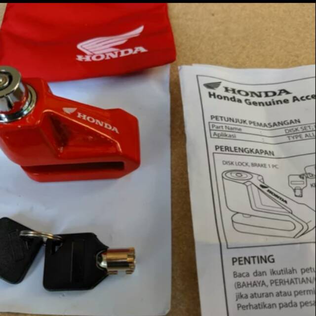 ล็อคดิสฮอนด้าแท้ + ล็อค Honda usb-disk แท้ ahm Honda
