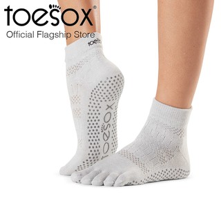 ToeSox โทซอคส์ ถุงเท้ากันลื่นแยกนิ้วแองเคิล รุ่น Ankle ปิดนิ้วเท้า