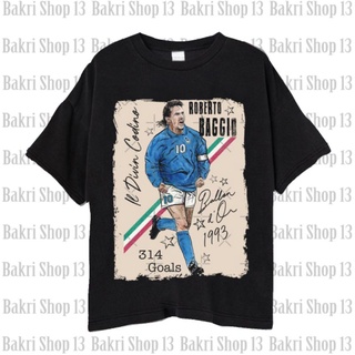 เสื้อยืด พิมพ์ลายนักเตะ Roberto Baggio สไตล์อิตาลี สําหรับผู้ชาย และผู้หญิงS-5XL