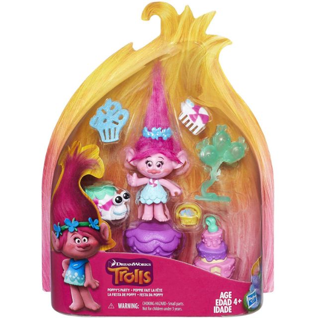 DreamWorks Trolls Poppy's Party Story Pack
Set with cake and balloons
