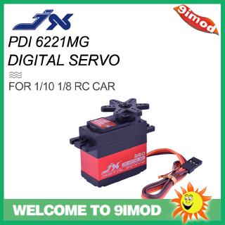 Jx PDI-6221MG-360 เซอร์โวดิจิทัล แรงบิด 360 องศา 20 กก. 4.8V-6V ขนาดใหญ่ สําหรับรถบังคับ 1/10 1/8