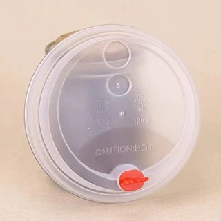 ยกลัง【500ชื้น】ฝาเรียบแข็ง ปิดจุกในตัว【ปากØ90mm】*ฝาอาจจะใช้ร่วมกับแก้วร้านอื่นไม่ได้หรือแก้วบางชนิด*