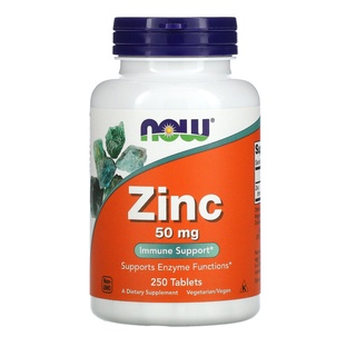 Now Foods Zinc 50 mg 250 Tablets