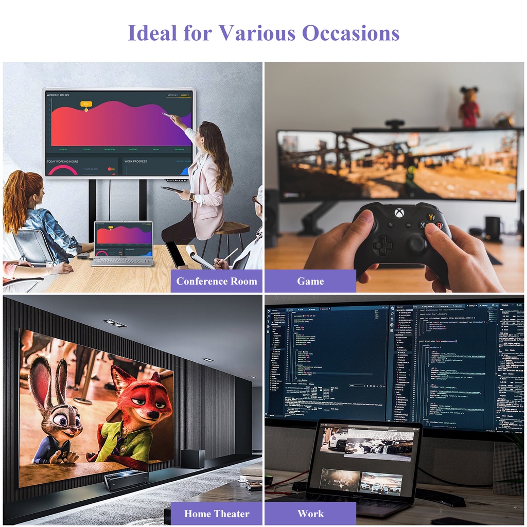 WAVLINK อะแดปเตอร์ USB 3.0 เป็น Dual HDMI 2K เอาต์พุตจอแสดงผล USB3.0 ประเภท C dual HDMI รองรับ Windows MacOS m1 m2 m3 Chrome Android - รูปที่ 4