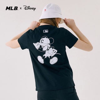 Mlb เสื้อยืดคอกลม แขนสั้น ผ้าฝ้าย พิมพ์ลาย มีสไตล์ สําหรับผู้ชาย