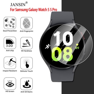 jansin ฟิล์ม galaxy watch 5 5 pro 45มม ฟิล์มกระจก สำหรับ Samsung Galaxy Watch 5 5 Pro 45mm 40mm 44mm Smart Watch