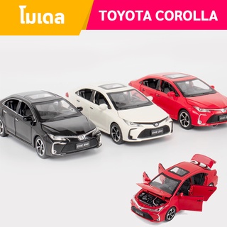 โมเดลรถ Toyota Corolla โมเดลรถเหล็ก มีเสียง มีไฟ ขนาดเกล 1:32 เปิดได้ 5 ประตู 🔥มีของพร้อมส่ง🔥