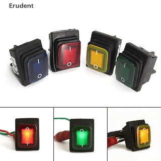 [Erudent] สวิตช์โยกเปิด ปิด กันน้ํา 4 Pin 12V LED สําหรับเรือ รถยนต์