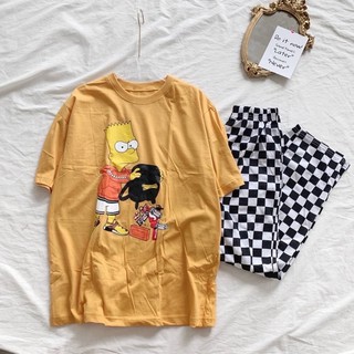 ชุดเซ็ทเสื้อยืดแขนสั้น+ขายาว น่ารัก