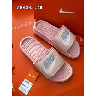 รองเท้าแตะแบบสวมNike (size36-40)สีชมพู