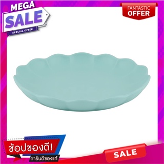 จานเซรามิกบัว 9" KECH BONITA ฟ้า อุปกรณ์ใส่อาหาร CERAMIC COOP PLATE 9" KECH BONITA BLUE