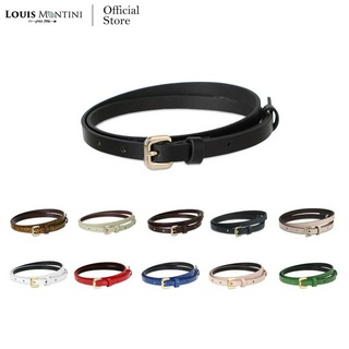 Louis Montini (Miranda) Womens belt เข็มขัดผู้หญิง หนังวัวแท้ เข็มขัดแฟชั่น MGW132