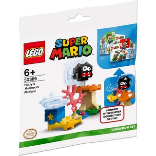 Lego Super Mario Fuzzy &amp; Mushroom Platform - Expansion Set polybag 30389