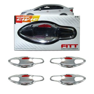 FITT เบ้าเปิดประตู HONDA CIVIC 2012 นอก-ชุบ (4ชิ้น/ชุด)