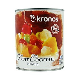 KRONOS FRUIT COCKTAIL 820 g. เนื้อผลไม้แท้รวมมิตรในน้ำเชื่อมบรรจุกระป๋อง