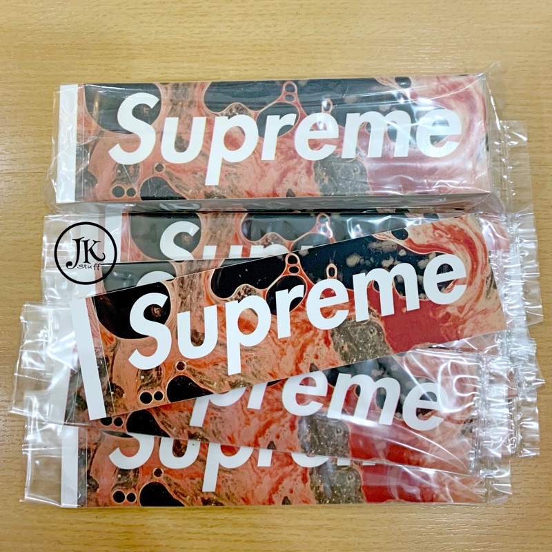 Supreme Blood And Semon Box Logo Sticker FW17 สติ๊กเกอร์ซูพรีมของแท้💯กันน้ำจากช็อป UK🇬🇧