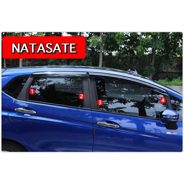 Jazz 2014-2024 สติ๊กเกอร์ Carbon เคฟล่าตัดสำเร็จรูป กันรอยและเพื่อความสวยงาม สำหรับ Jazz 14-24(GK)