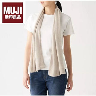 เสื้อคลุม MUJI 2in1 แปลงร่างเป็นผ้าพันคอได้ สไตล์มินิมอล สุดเก๋ ผ้าฝ้ายออแกนิก💯% กันรังสีUV 🏷ของแท้จากช้อป👍