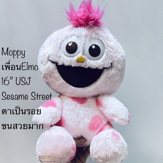 #ตุ๊กตา #ม๊อปปี้ #เพื่อนเอลโม่ #ขนาด16นิ้ว #ป้ายUSJ #งานสวย #หายาก #Sesame #Street #Moppy #Elmo #สภาพ98% #ตาเป็นรอย