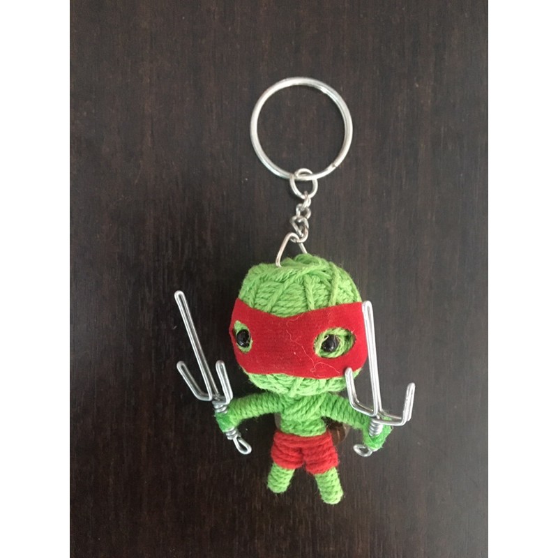 พวงกุญแจ Keychain ตุ๊กตาเต่านินจา Teenage Mutant Ninja Turtles (TMNT) Raphael