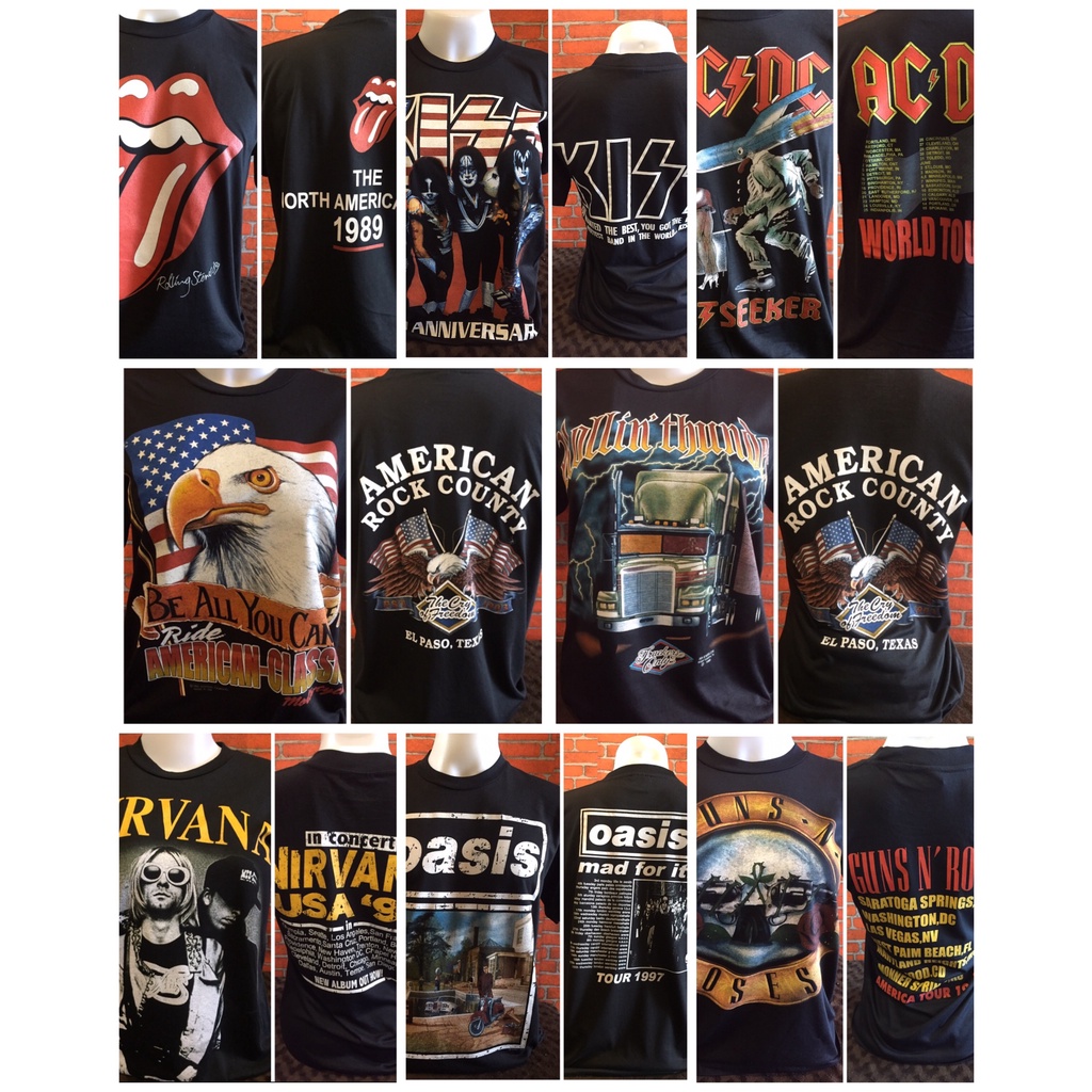 เสื้อวินเทจ เสื้อวง ไซส์ M ผ้าบาง(50/50) พร้อมส่ง
