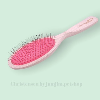 Chris Christensen (A914)​(ชมพู)16mm.Oval Breezy Series Brush - แปรงเข็มทรงรี บรีสซี่ขนาด: 16 มม. by jumjim.petshop