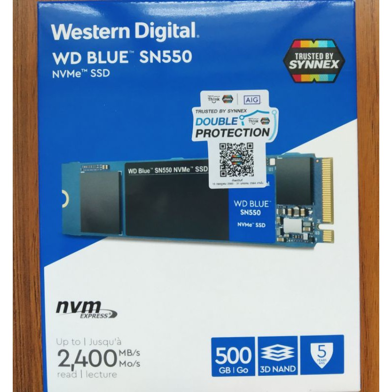 500 GB SSD M.2 PCIe WD Blue SN550 (WDS500G2B0C) NVMe 500 GB