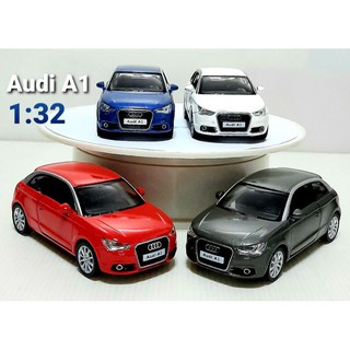 โมเดลรถออดี้ Audi A1 Scale 1:32 โมเดลรถเหล็ก รถโมเดล งานแบรนด์ดัง Kinsmart ความยาวรถ 5 นิ้ว (ประมาณเท่าฝ่ามือ)