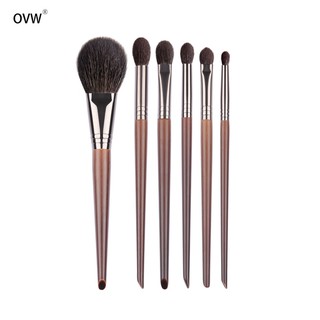 {OVW] ชุดแปรงแต่งหน้าอเนกประสงค์ขนแพะ 6pcs XQ378111219