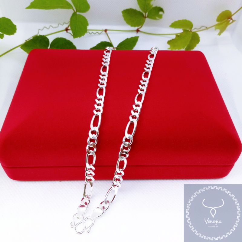 สร้อยคอเงินแท้92.5% ลายฟิกาโร่ ขนาด5.8มิล น้ำหนัก2บาท ตะขอสามารถเปลี่ยนได้คุยรายละเอียดทางแชทครับ