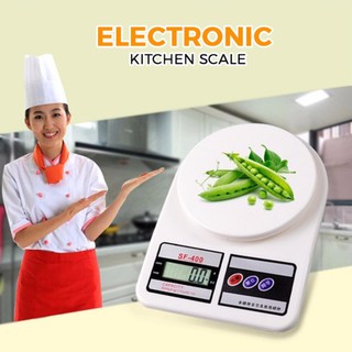 Electronic Kitchen Scale เครื่องชั่งน้ำหนักอาหาร 7,000 g รุ่น SF-400 (สีขาว)