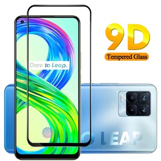 ฟิล์ม Realme 8 4G กันรอย กันกระแทก ฟิล์มกระจกกันรอย ฟิล์มกระจกนิรภัยเต็มจอ ฟิล์มเต็มจอ ใส่เคสได้ ขอบดำ