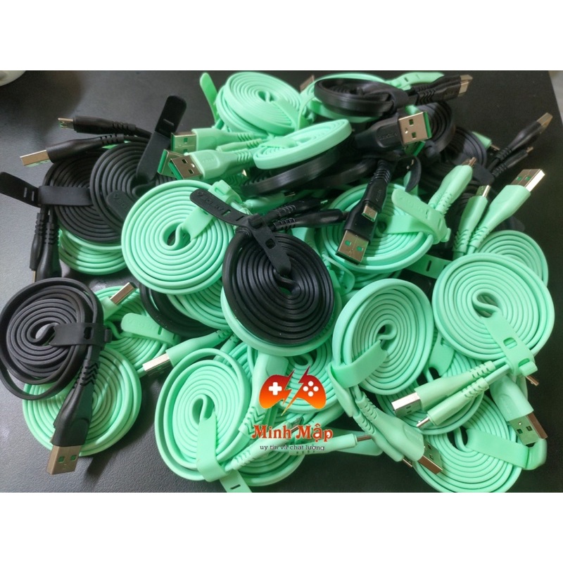 สายชาร์จเร็ว Micro usb ยี่ห้อ Veger ลวดแบนป้องกันการพันกัน